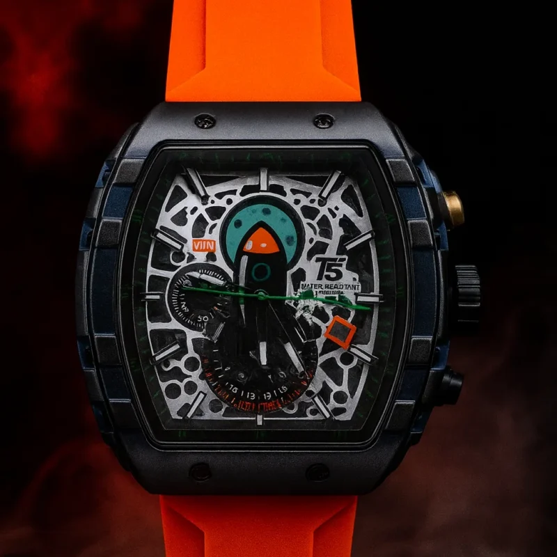 T5 Moon Edition Strap Watch Orange